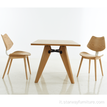 Tavolo moderno in legno massello di design europeo stile semplice